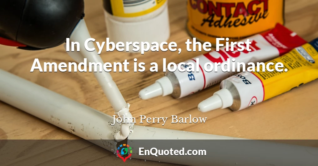 In Cyberspace, the First Amendment is a local ordinance.