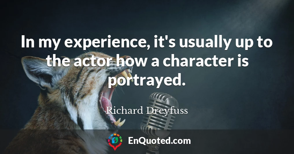 In my experience, it's usually up to the actor how a character is portrayed.