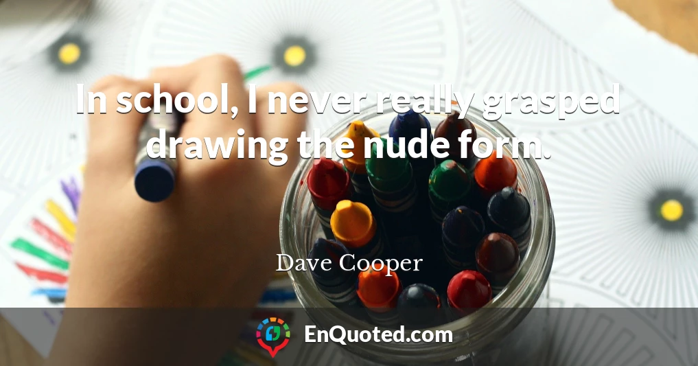 In school, I never really grasped drawing the nude form.