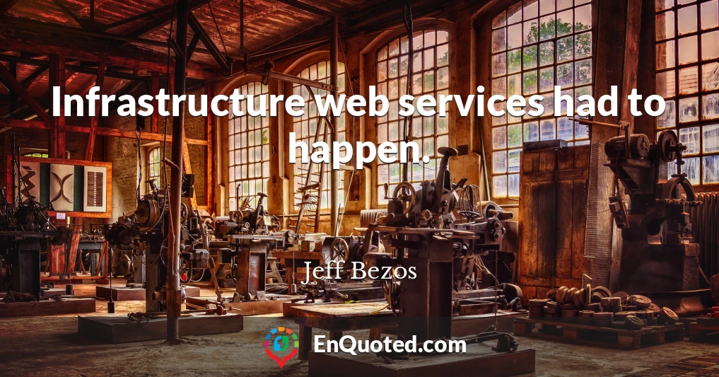 Infrastructure web services had to happen.