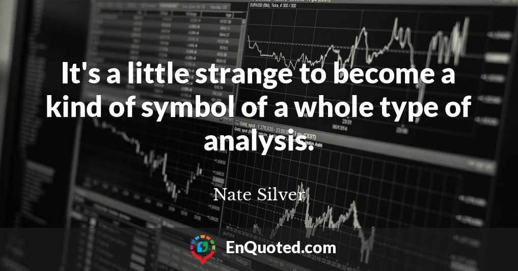 It's a little strange to become a kind of symbol of a whole type of analysis.