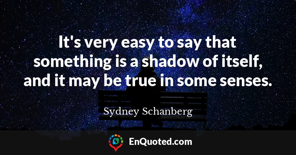 It's very easy to say that something is a shadow of itself, and it may be true in some senses.