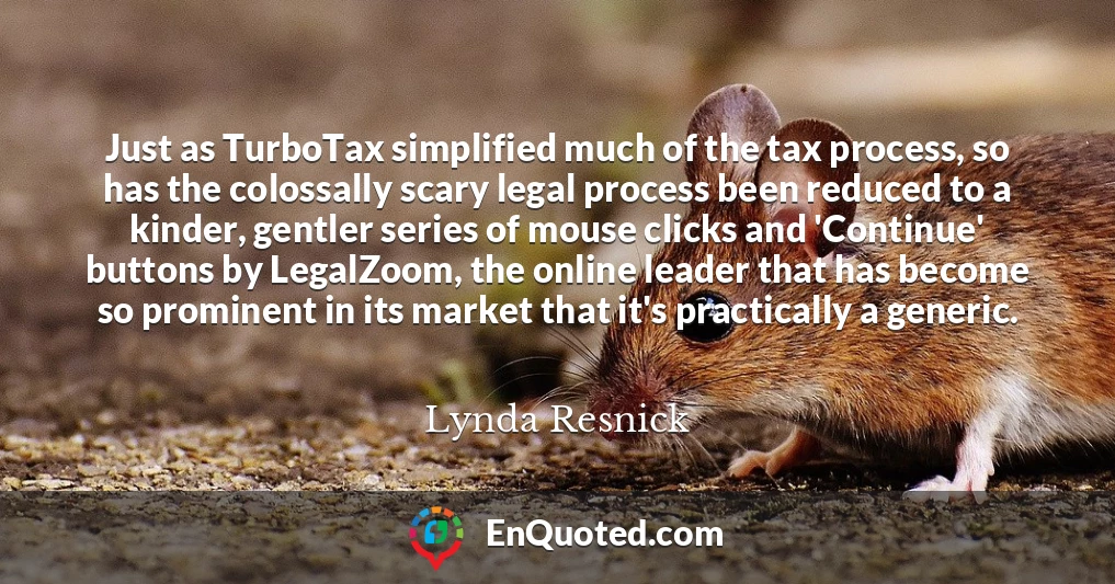 Just as TurboTax simplified much of the tax process, so has the colossally scary legal process been reduced to a kinder, gentler series of mouse clicks and 'Continue' buttons by LegalZoom, the online leader that has become so prominent in its market that it's practically a generic.