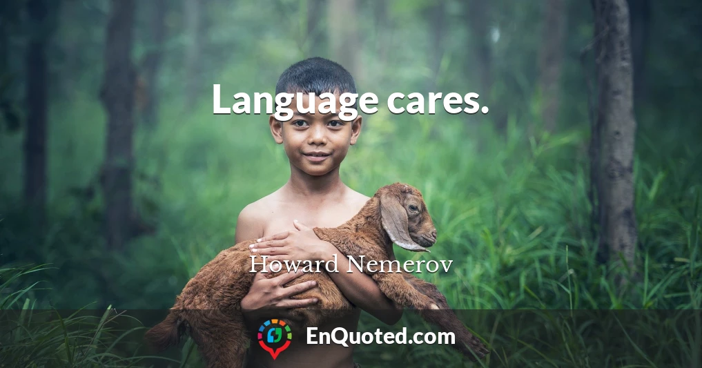 Language cares.