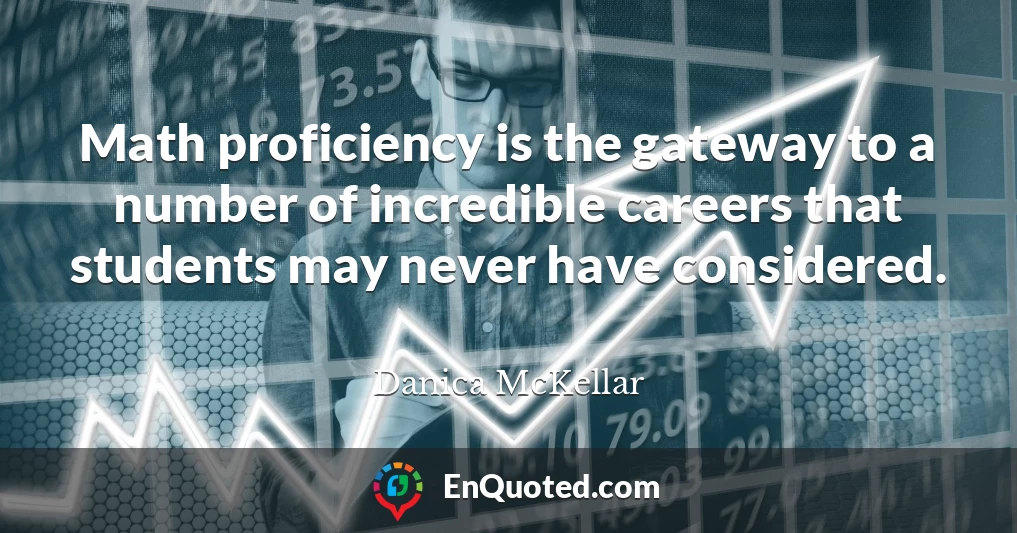 Math proficiency is the gateway to a number of incredible careers that students may never have considered.