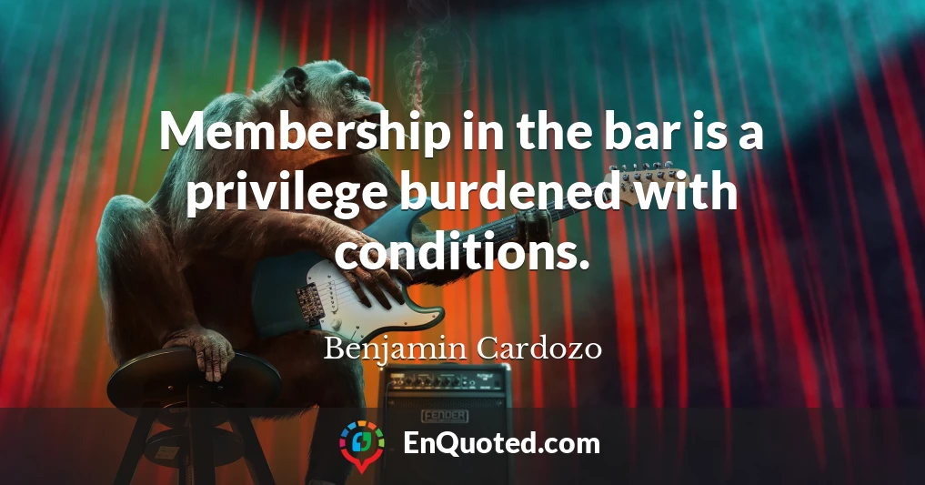 Membership in the bar is a privilege burdened with conditions.