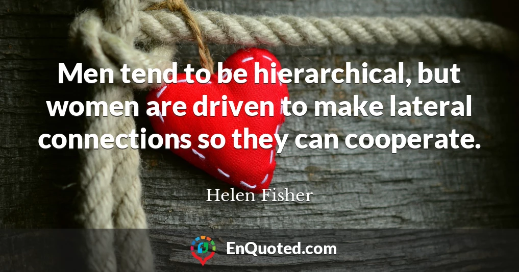 Helen Fisher quote: Good-looking people are always looking for other good- looking people.