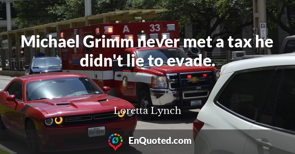 Michael Grimm never met a tax he didn't lie to evade.