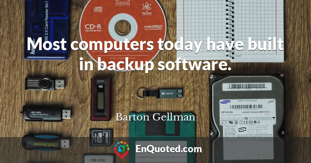 Most computers today have built in backup software.