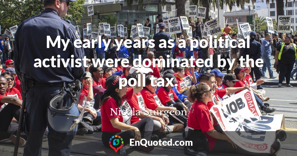 My early years as a political activist were dominated by the poll tax.