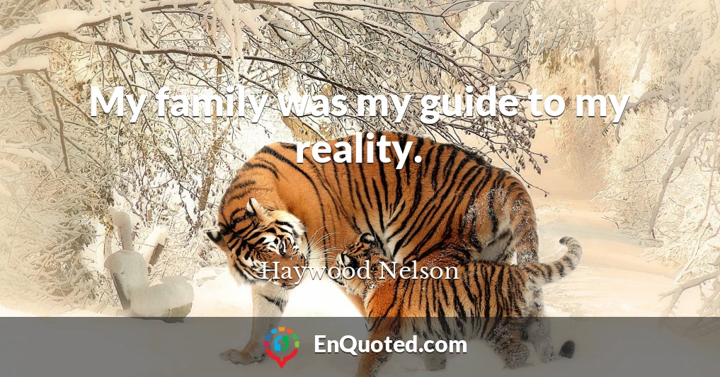 My family was my guide to my reality.
