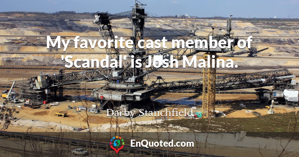 My favorite cast member of 'Scandal' is Josh Malina.