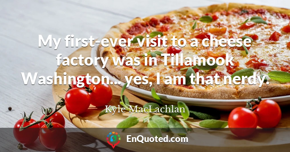 My first-ever visit to a cheese factory was in Tillamook Washington... yes, I am that nerdy.