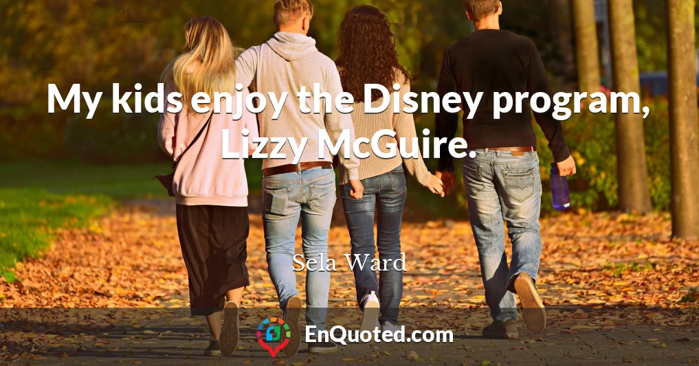 My kids enjoy the Disney program, Lizzy McGuire.