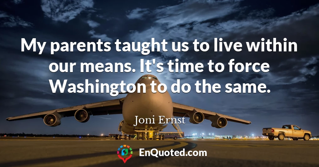 My parents taught us to live within our means. It's time to force Washington to do the same.