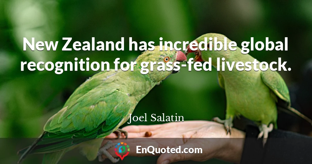 New Zealand has incredible global recognition for grass-fed livestock.