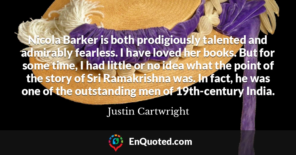 Nicola Barker is both prodigiously talented and admirably fearless. I have loved her books. But for some time, I had little or no idea what the point of the story of Sri Ramakrishna was. In fact, he was one of the outstanding men of 19th-century India.