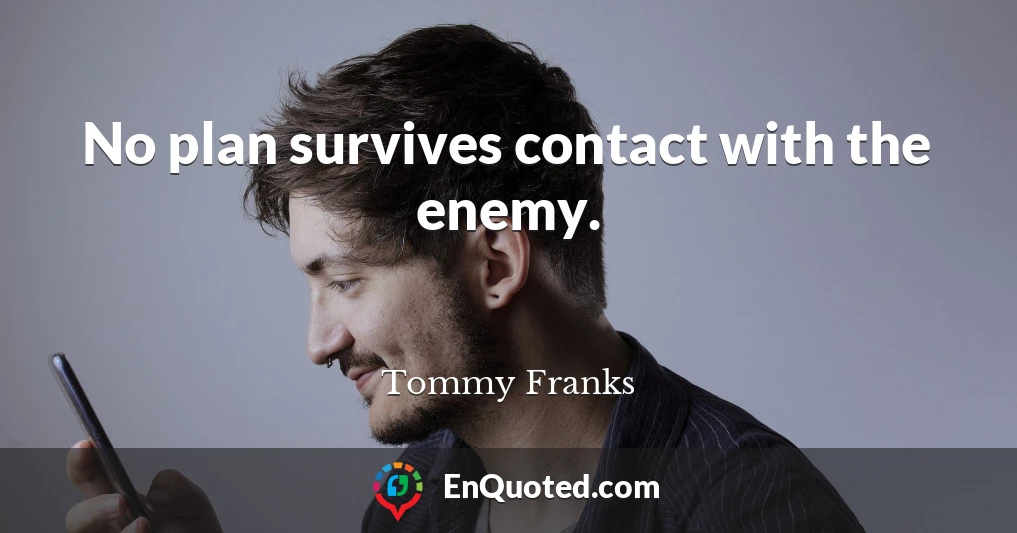 No plan survives contact with the enemy.