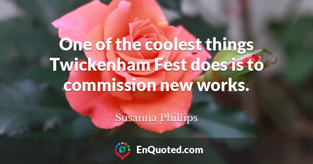 One of the coolest things Twickenham Fest does is to commission new works.