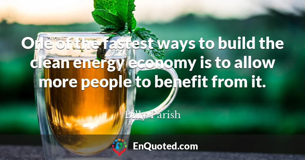 One of the fastest ways to build the clean energy economy is to allow more people to benefit from it.