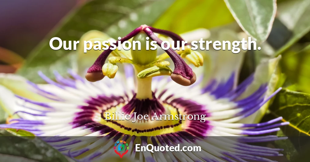 Our passion is our strength.