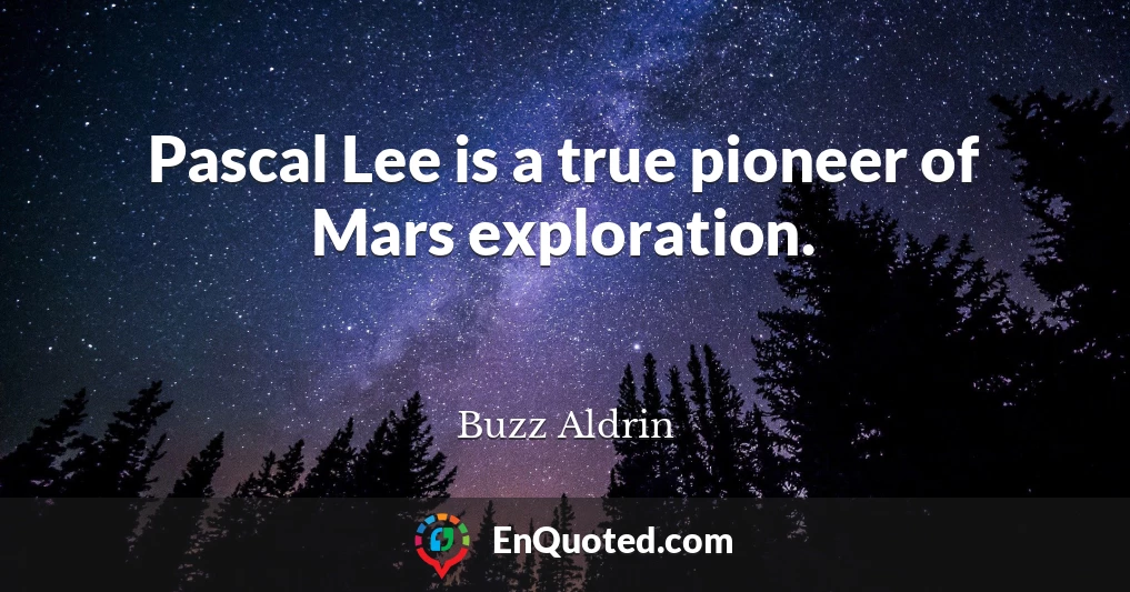 Pascal Lee is a true pioneer of Mars exploration.