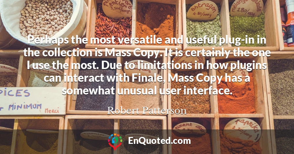 Perhaps the most versatile and useful plug-in in the collection is Mass Copy. It is certainly the one I use the most. Due to limitations in how plugins can interact with Finale, Mass Copy has a somewhat unusual user interface.