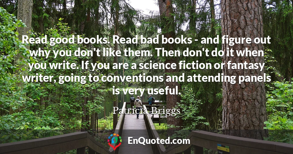 Read good books. Read bad books - and figure out why you don't like them. Then don't do it when you write. If you are a science fiction or fantasy writer, going to conventions and attending panels is very useful.