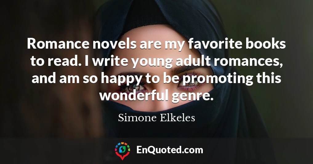 Romance novels are my favorite books to read. I write young adult romances, and am so happy to be promoting this wonderful genre.