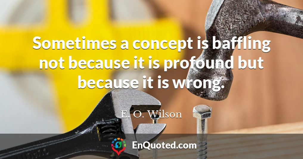 Sometimes a concept is baffling not because it is profound but because it is wrong.