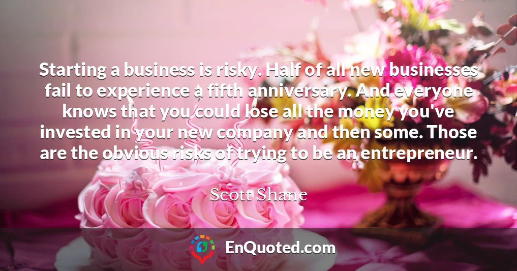 Starting a business is risky. Half of all new businesses fail to experience a fifth anniversary. And everyone knows that you could lose all the money you've invested in your new company and then some. Those are the obvious risks of trying to be an entrepreneur.