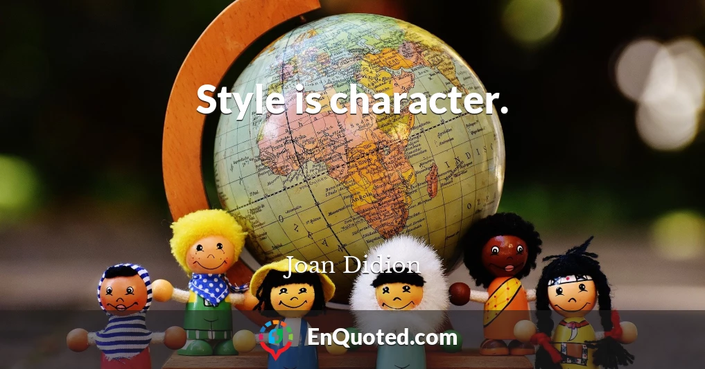 Style is character.