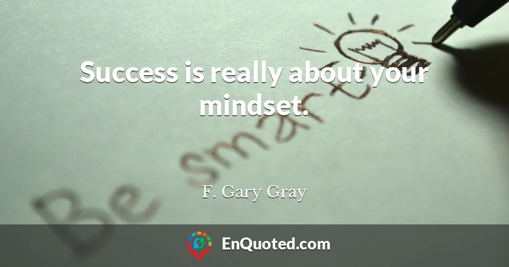 Success is really about your mindset.