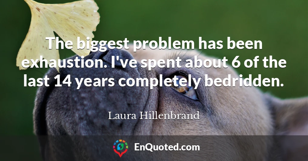 The biggest problem has been exhaustion. I've spent about 6 of the last 14 years completely bedridden.