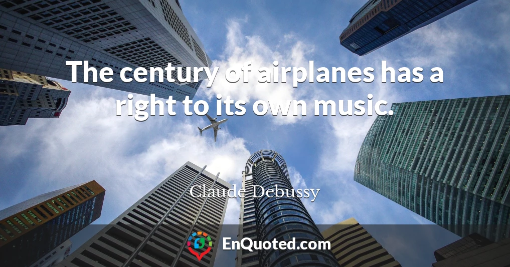 The century of airplanes has a right to its own music.