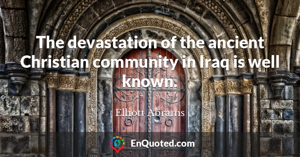 The devastation of the ancient Christian community in Iraq is well known.