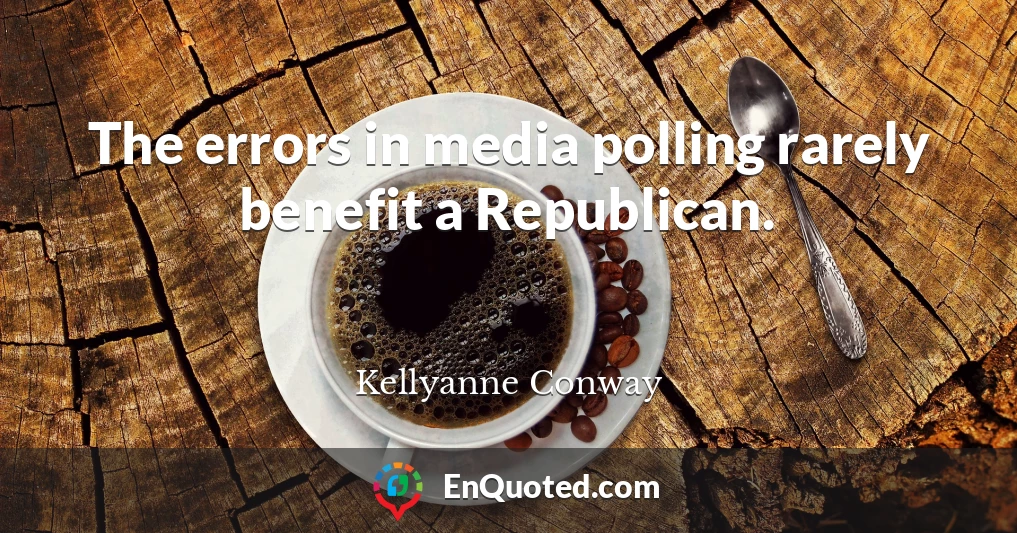 The errors in media polling rarely benefit a Republican.