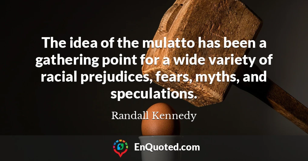 The idea of the mulatto has been a gathering point for a wide variety of racial prejudices, fears, myths, and speculations.