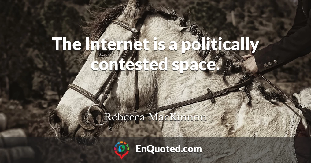 The Internet is a politically contested space.