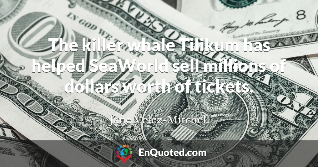 The killer whale Tilikum has helped SeaWorld sell millions of dollars worth of tickets.