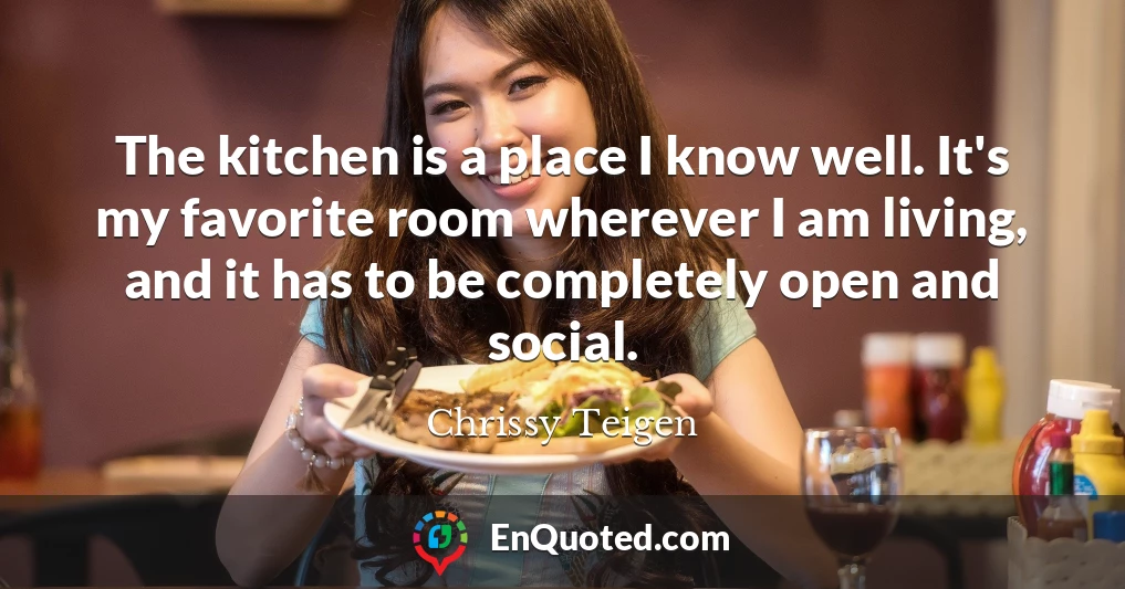 The kitchen is a place I know well. It's my favorite room wherever I am living, and it has to be completely open and social.