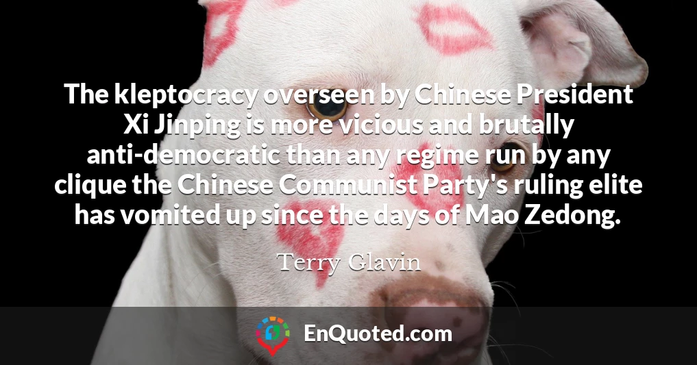 The kleptocracy overseen by Chinese President Xi Jinping is more vicious and brutally anti-democratic than any regime run by any clique the Chinese Communist Party's ruling elite has vomited up since the days of Mao Zedong.
