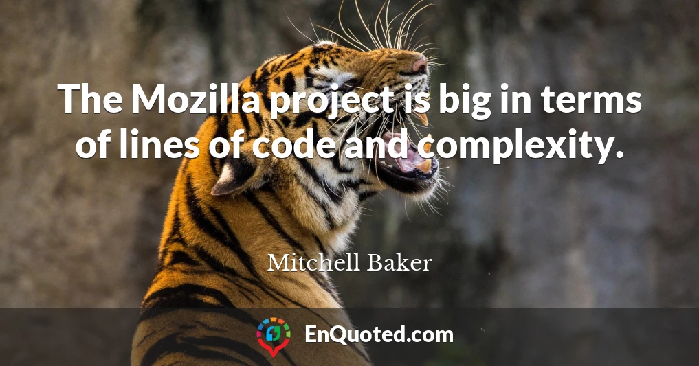 The Mozilla project is big in terms of lines of code and complexity.