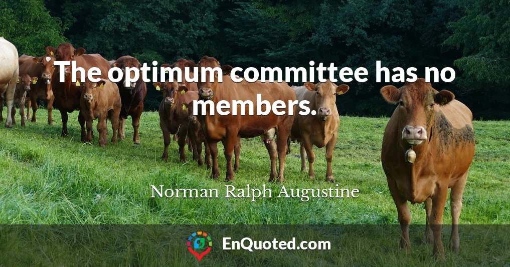 The optimum committee has no members.