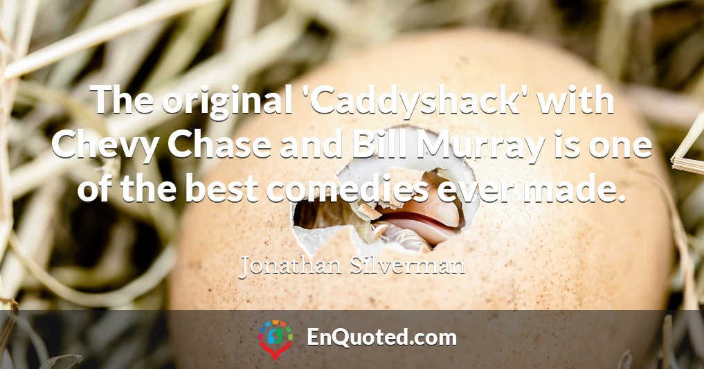 The original 'Caddyshack' with Chevy Chase and Bill Murray is one of the best comedies ever made.