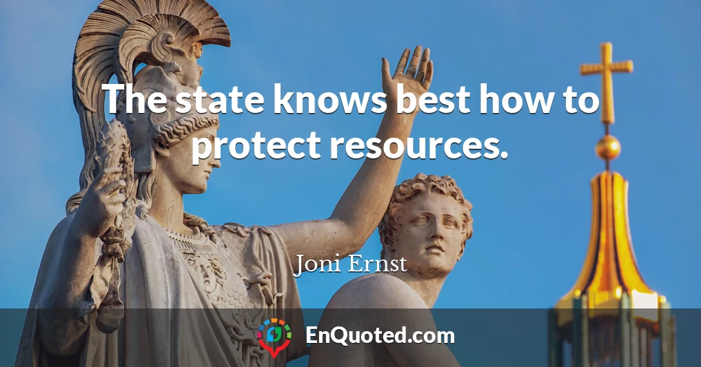 The state knows best how to protect resources.