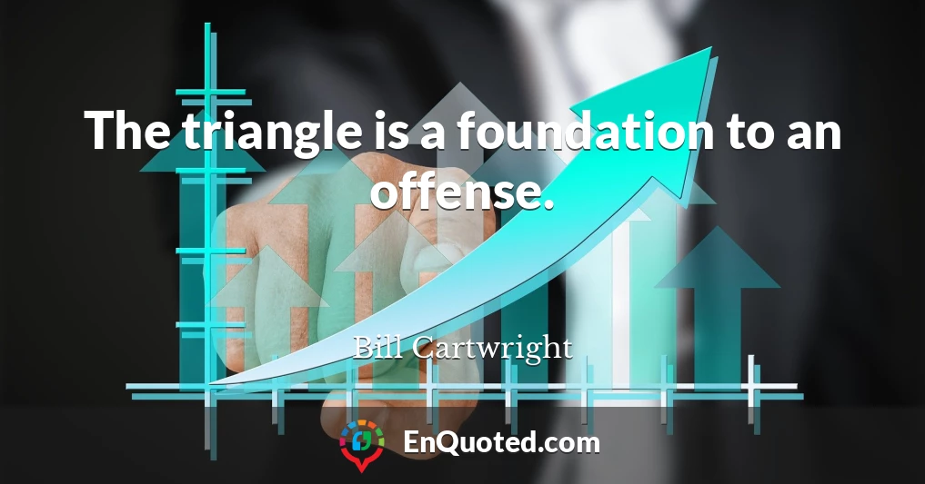 The triangle is a foundation to an offense.