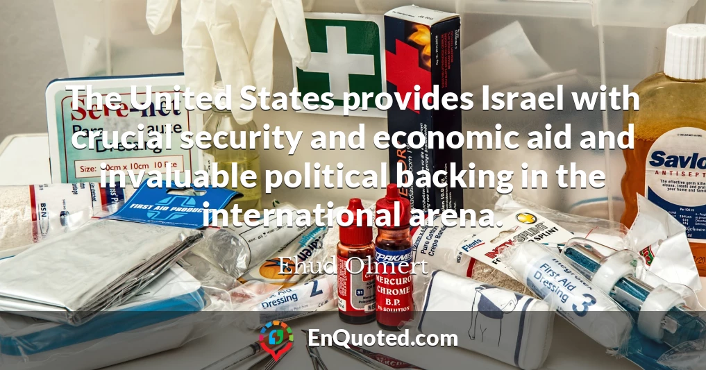 The United States provides Israel with crucial security and economic aid and invaluable political backing in the international arena.