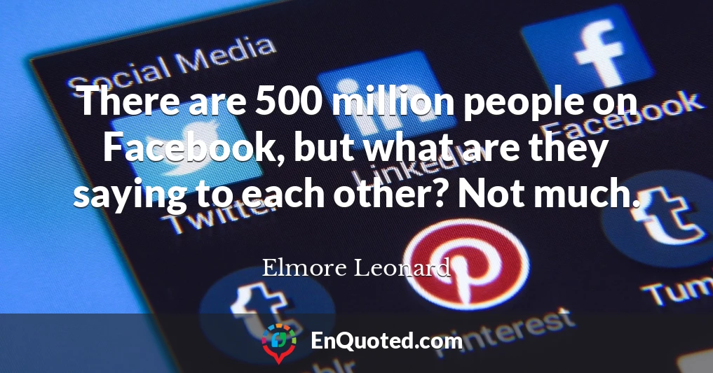There are 500 million people on Facebook, but what are they saying to each other? Not much.