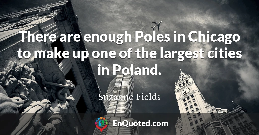 There are enough Poles in Chicago to make up one of the largest cities in Poland.